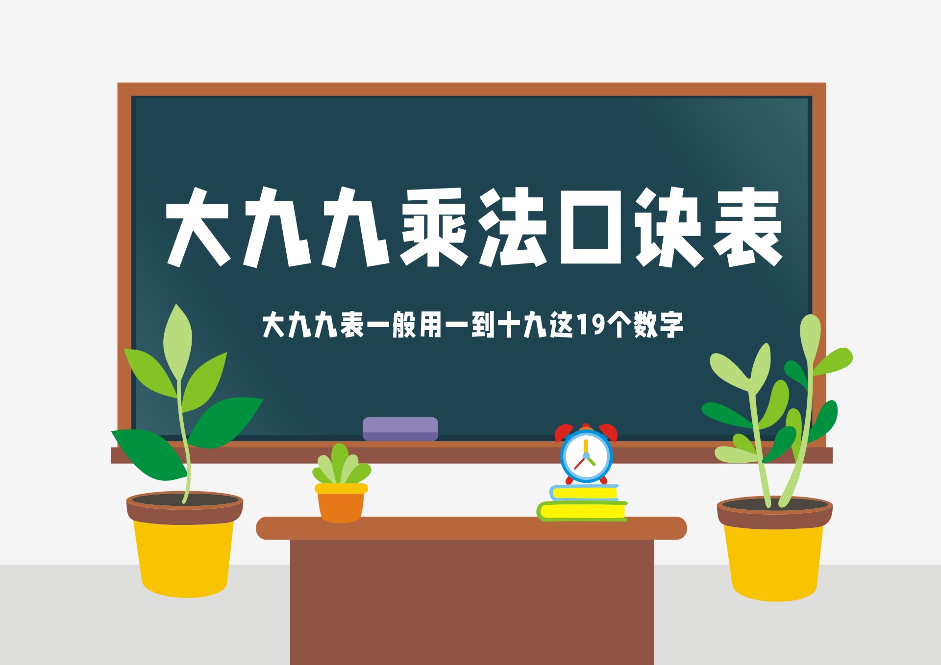 大九九乘法口诀表-呆小帽百科